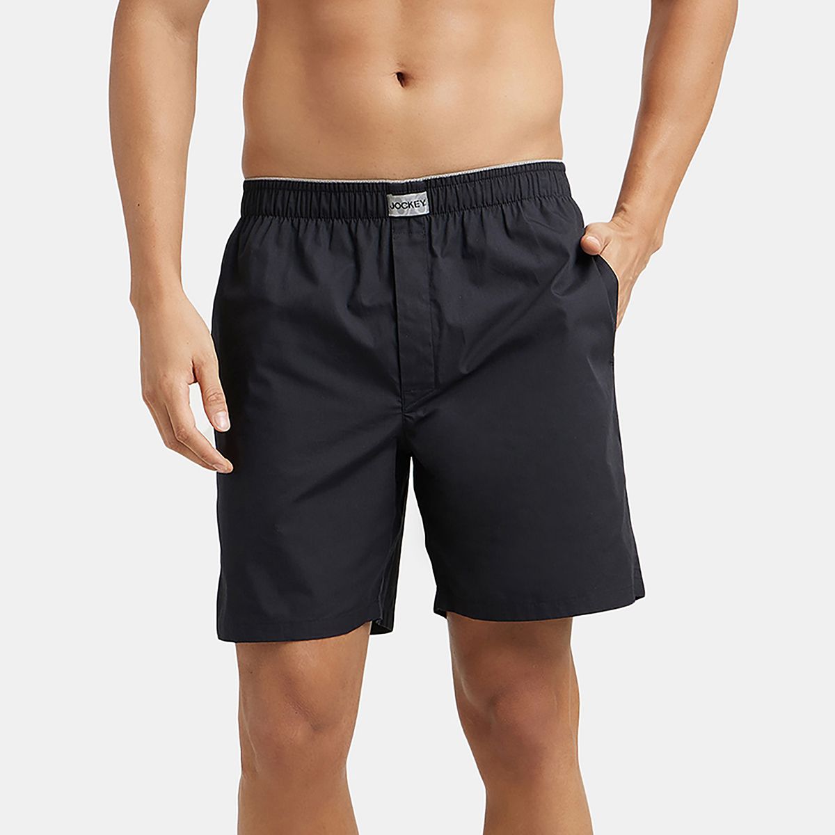 jockey Solid Men Black Boxer Shorts-picture-28