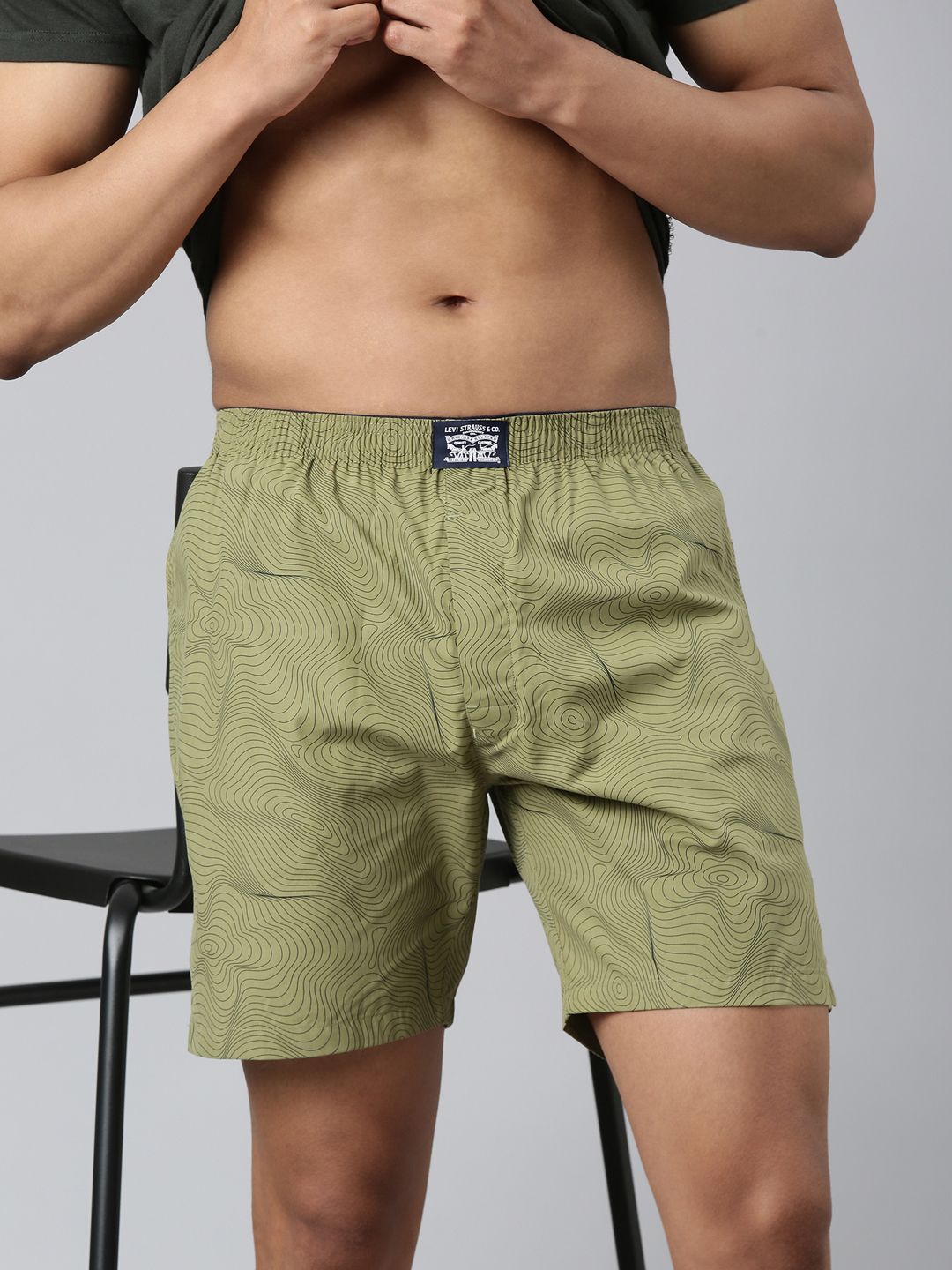 levi's Self Design Men Green Boxer Shorts-picture-11