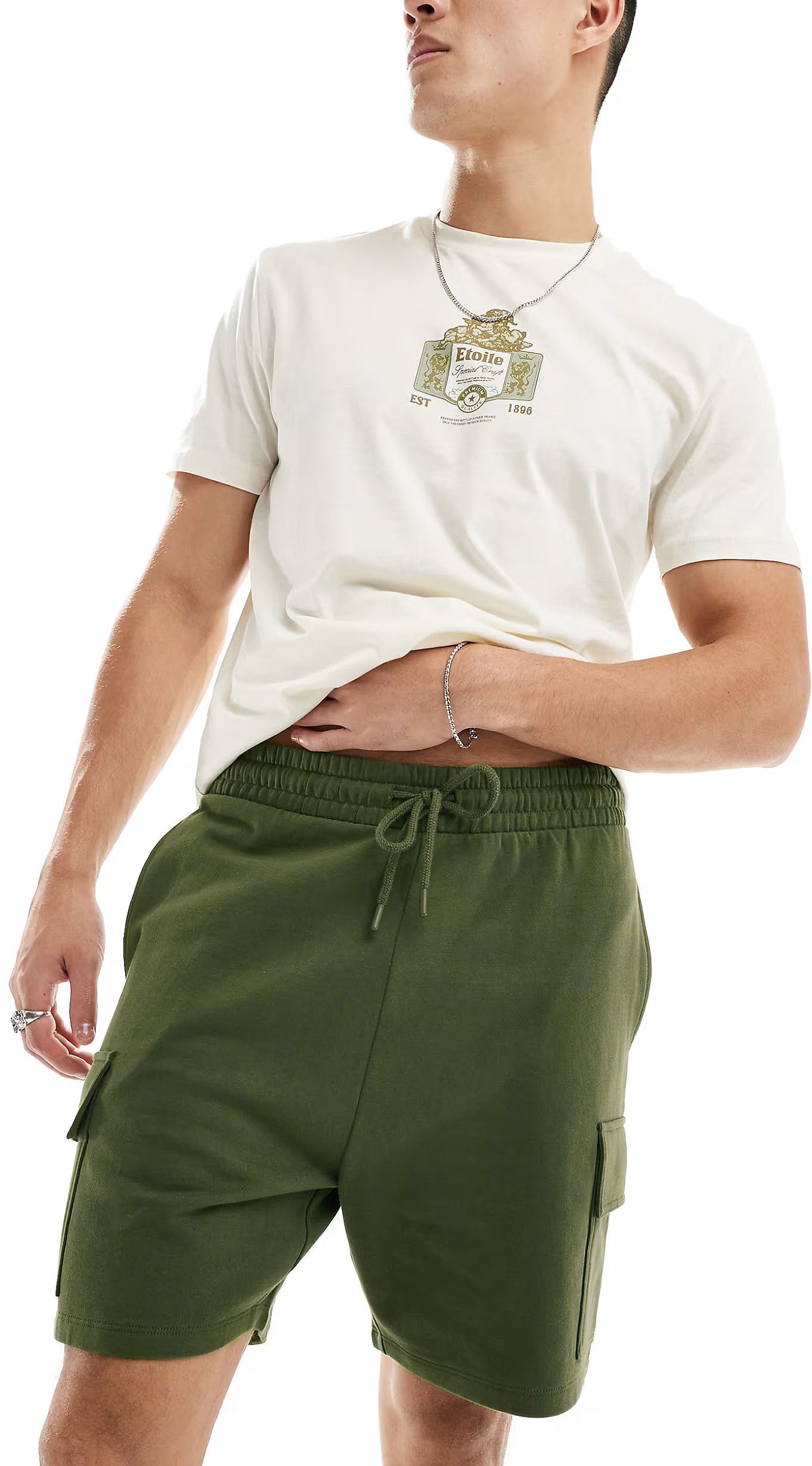 gyrfalcon Solid Men Green Cargo Shorts-picture-28