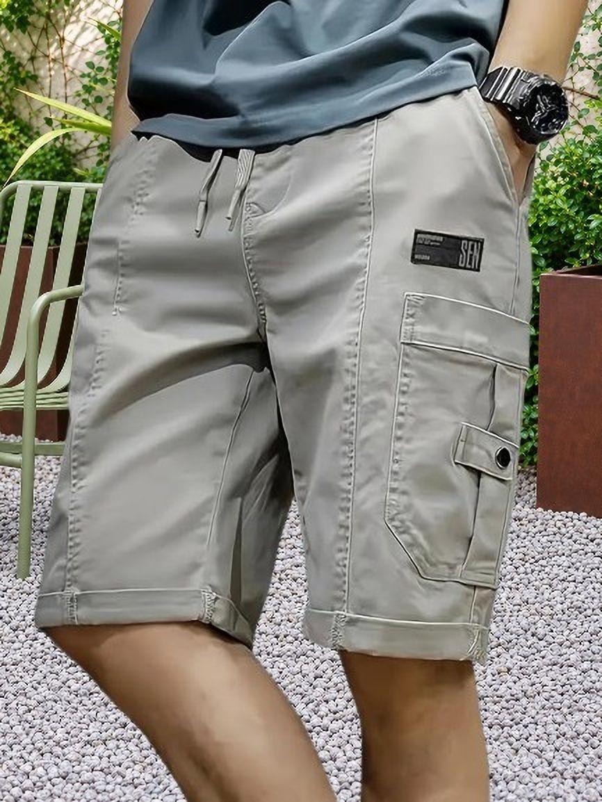 pitzz Solid Men Multicolor Cargo Shorts-picture-39