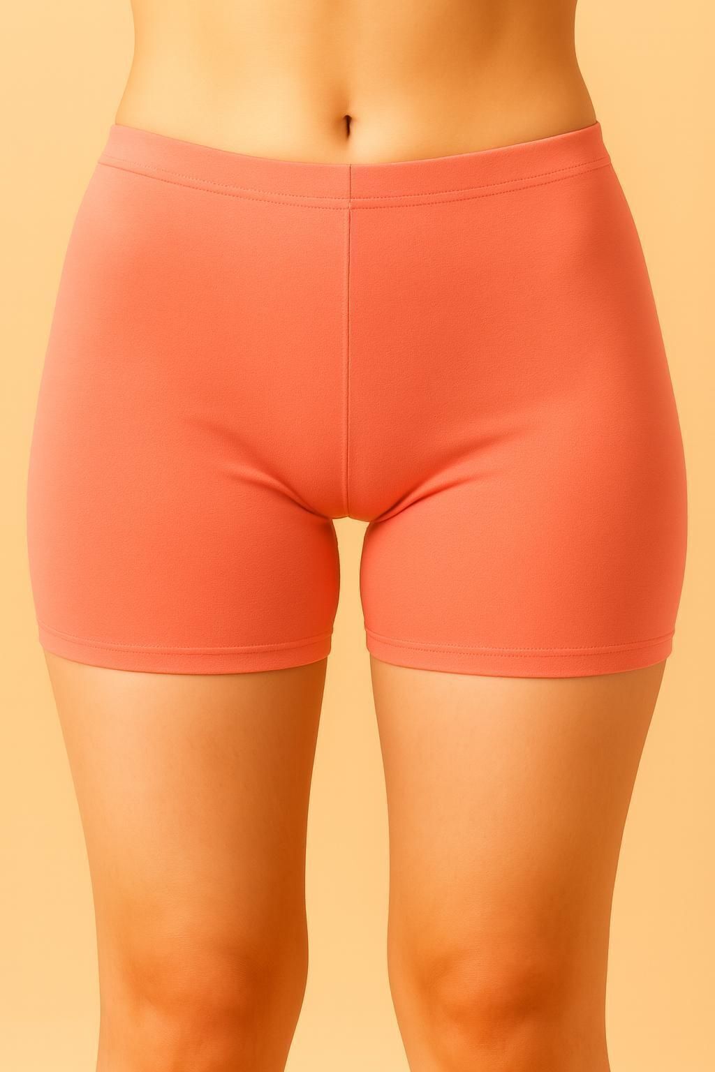 vishwakarm trend Solid Women Orange Cycling Shorts, Gym Shorts, Night Shorts, Night Shorts, Running Shorts-picture-37