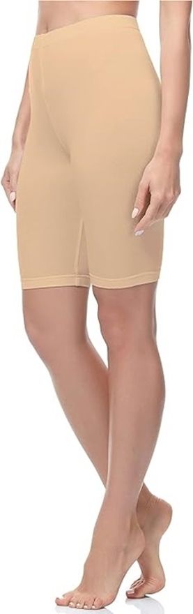diving deep Solid Women Beige Cycling Shorts-picture-17