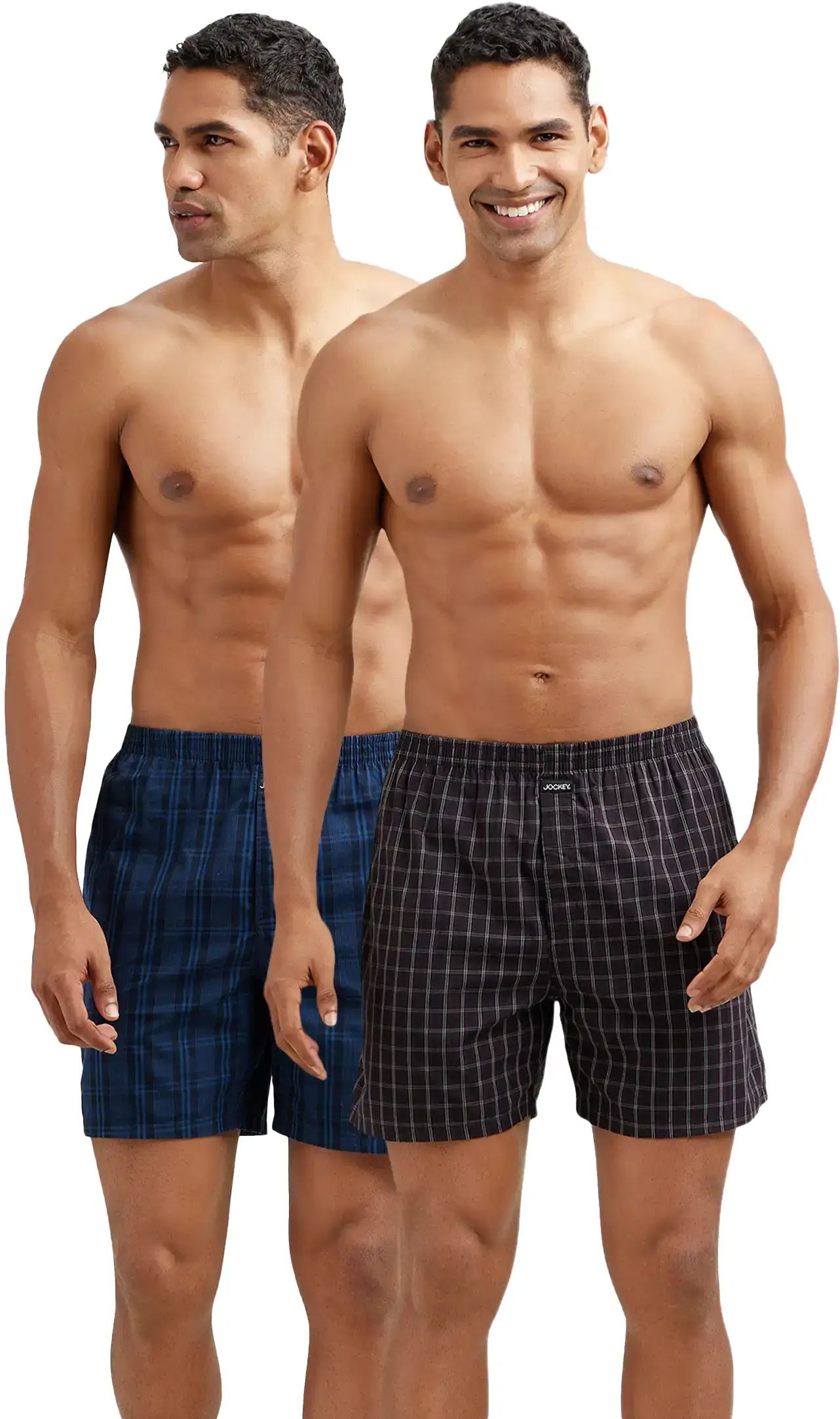 jockey Pack of 2 Checkered Men Multicolor Boxer Shorts-picture-20