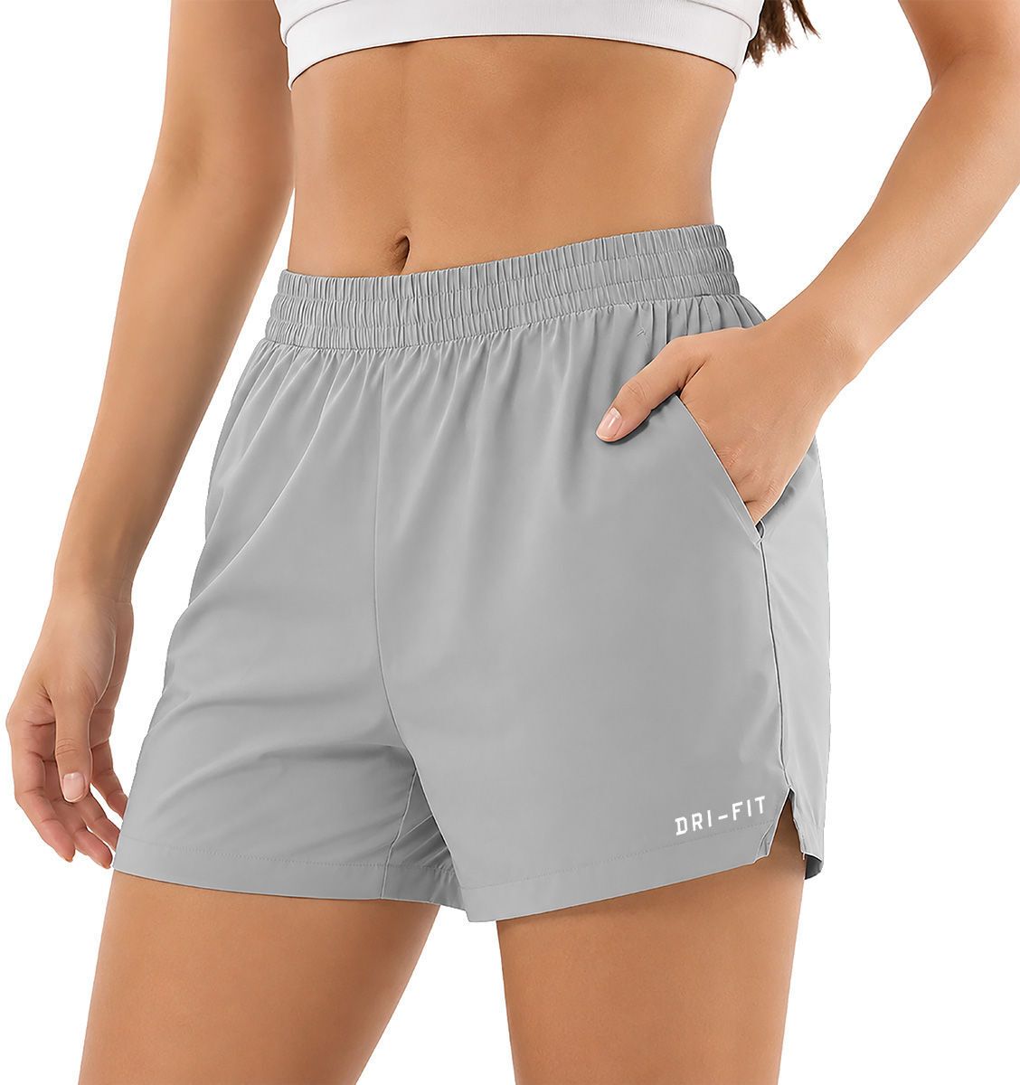 Printed Women Grey Regular Shorts-image-44