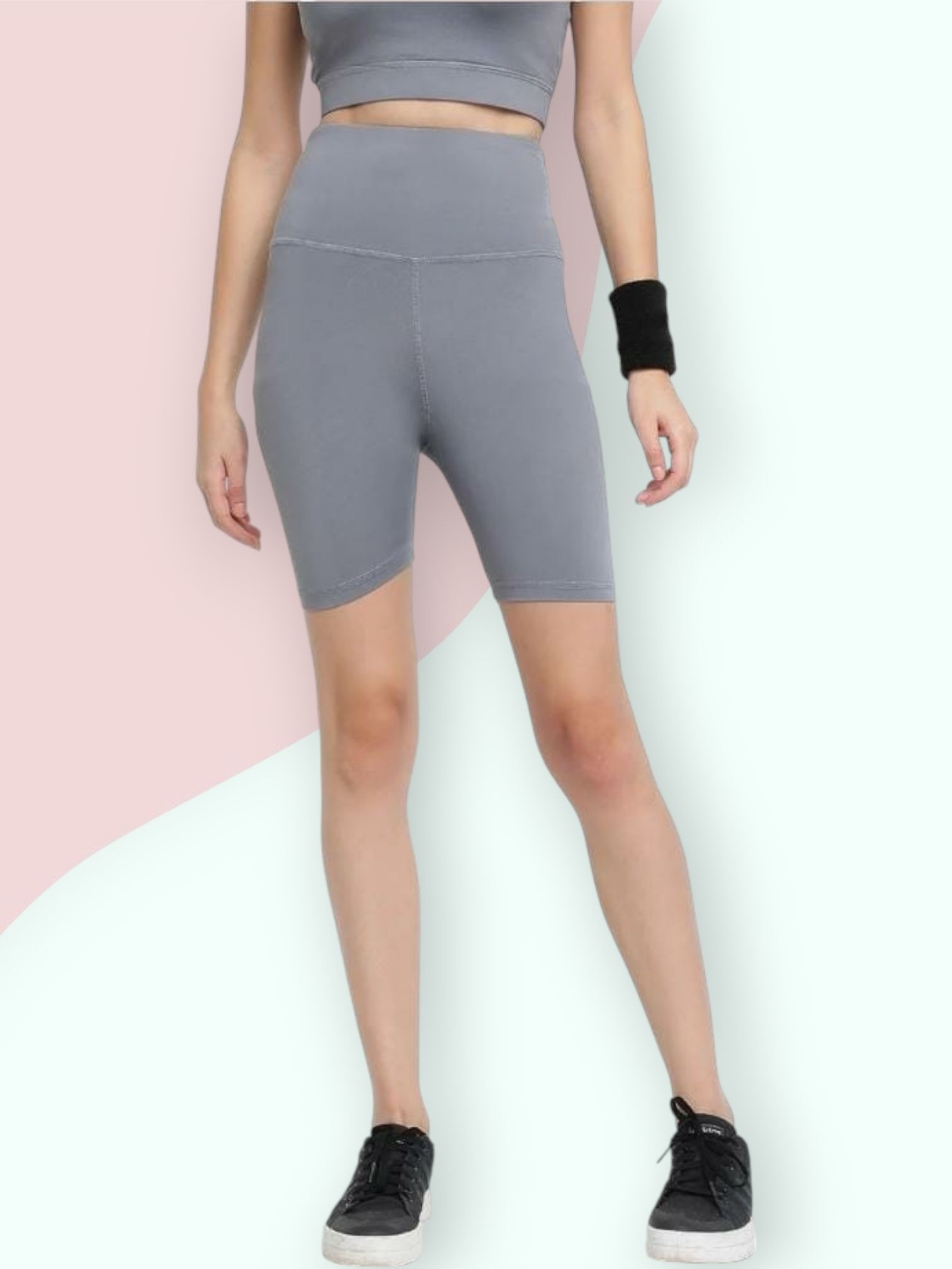 Solid Women Grey Tights-image-45
