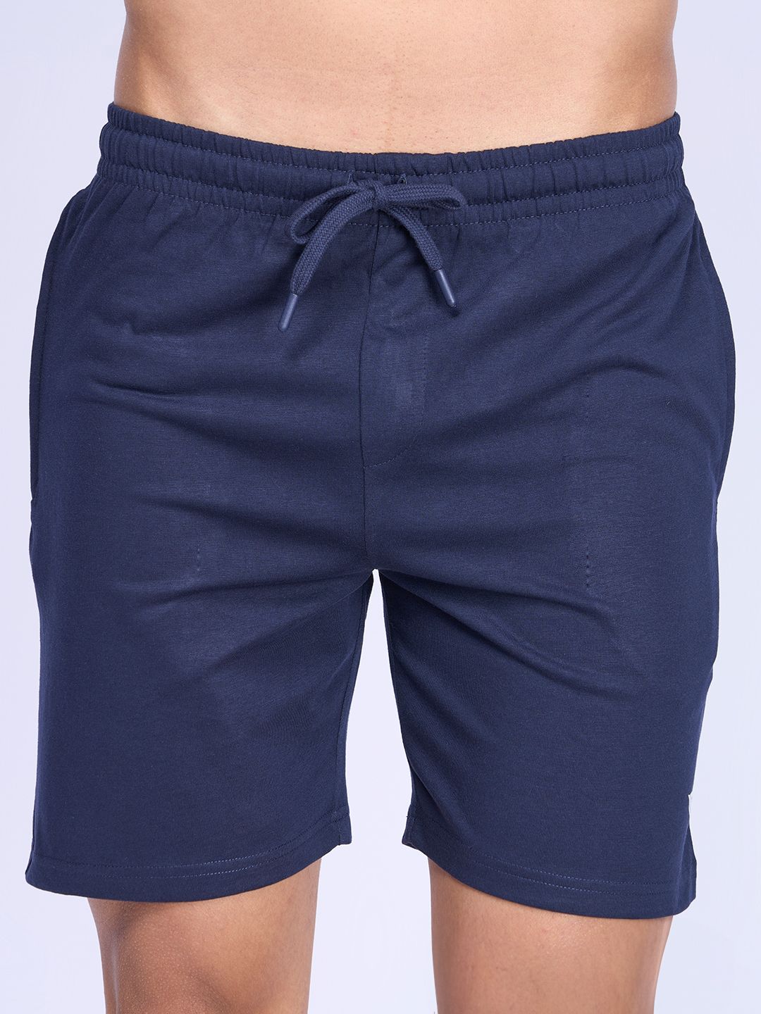 ramraj cotton Solid Men Dark Blue Regular Shorts-picture-34