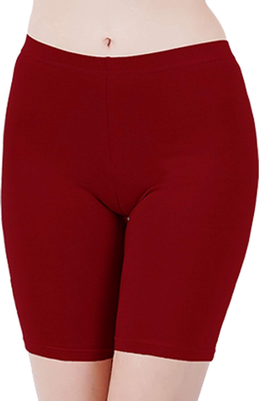 k m r Solid Women Red Cycling Shorts-picture-23