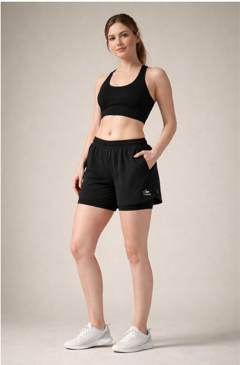 not9 Solid Women Black Running Shorts, Gym Shorts, High Waist Shorts, Sports Shorts-picture-11
