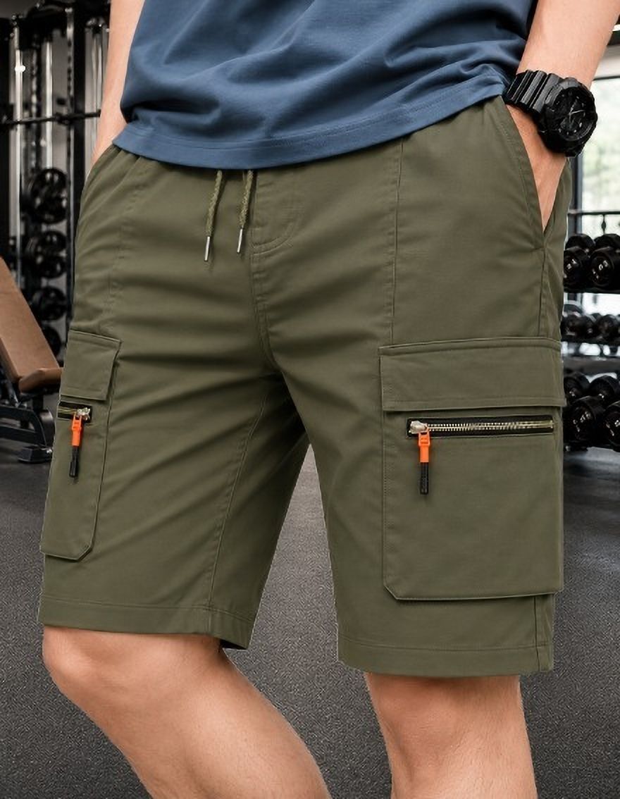 pitzz Solid Men Multicolor Cargo Shorts-picture-26