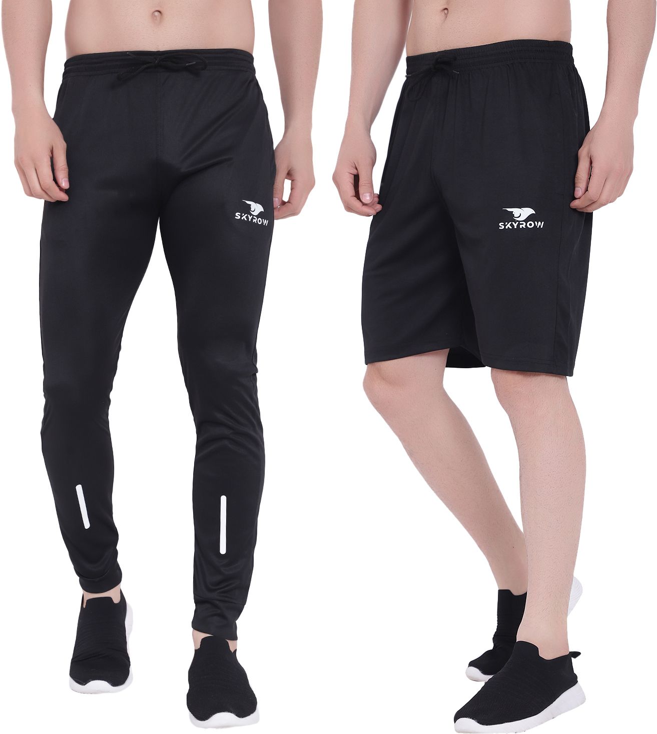 skyrow Pack of 2 Solid Men Multicolor Basic Shorts-picture-22