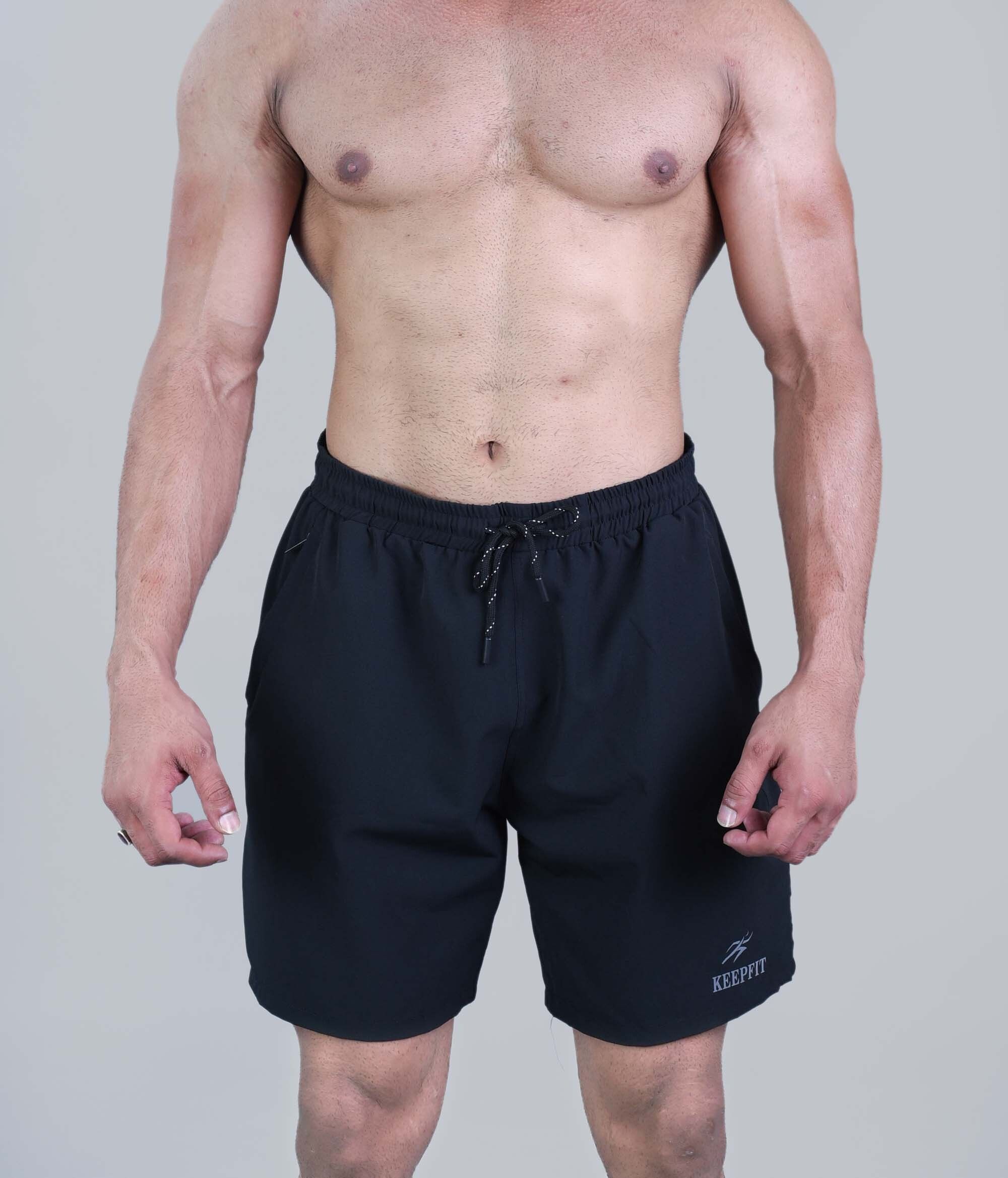 keepfit Solid Men Swim Bottom Black Swimsuit-picture-11