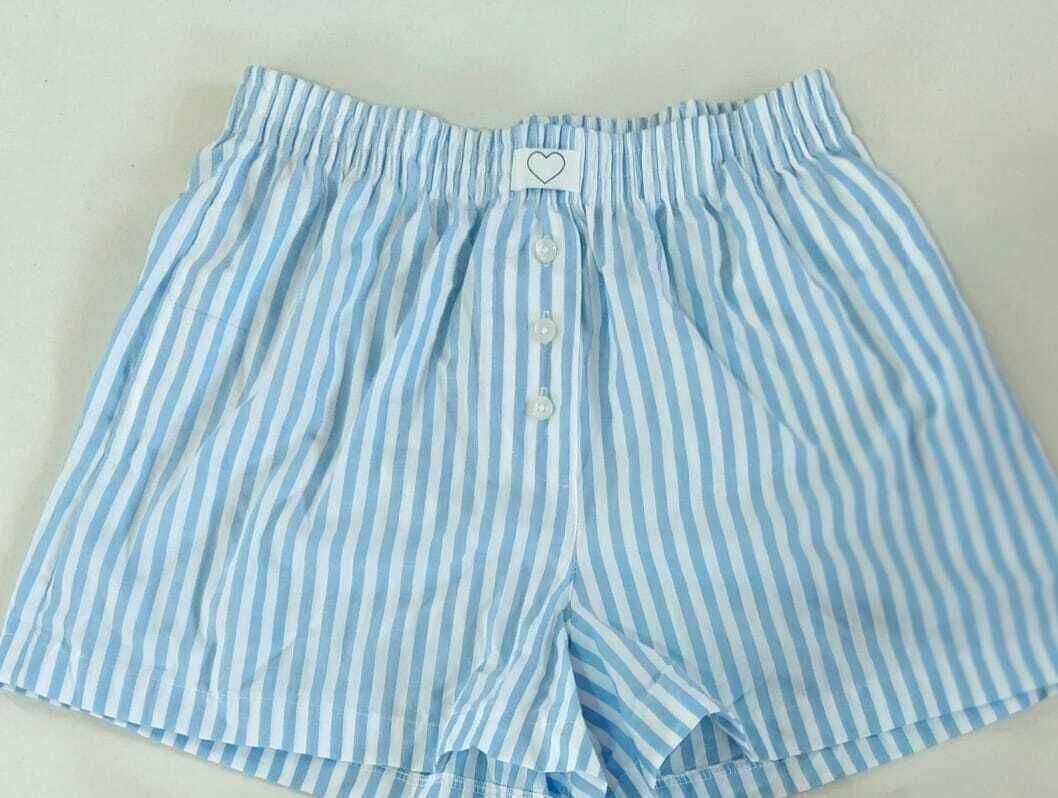 adihari Striped Women Blue Night Shorts-picture-16