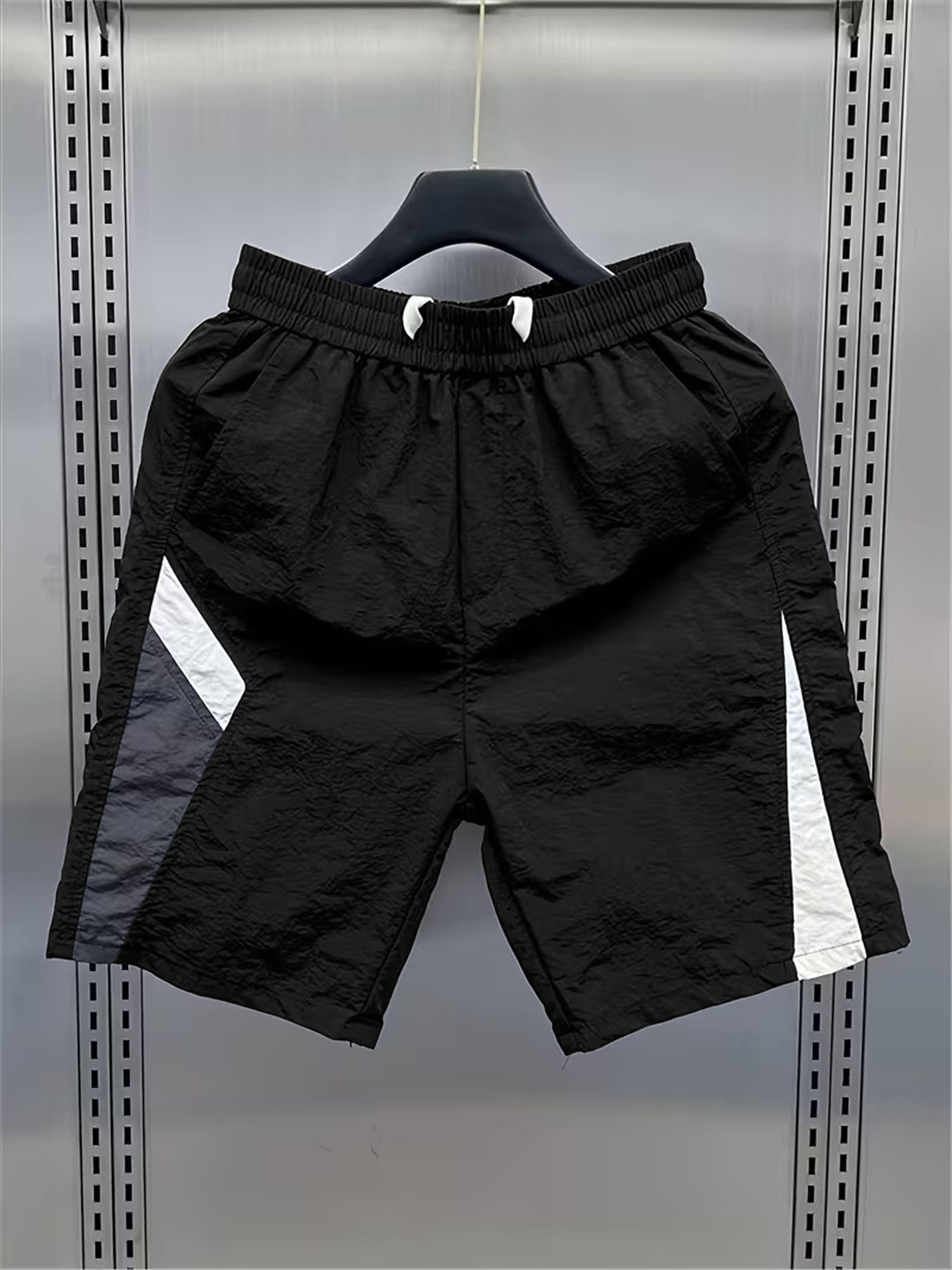 lripsome Color Block Men Black Casual Shorts-picture-12