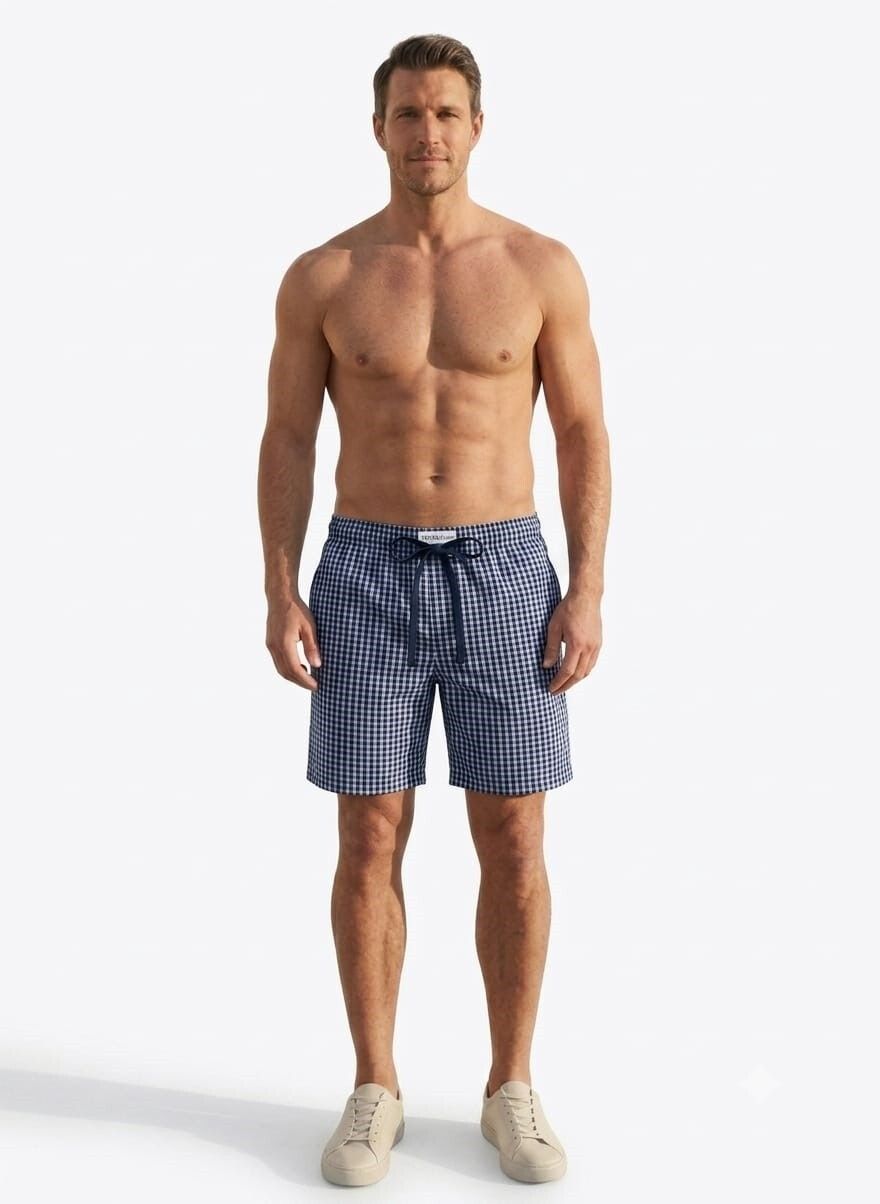 nickfit traders Checkered Men Blue Boxer Shorts-picture-42