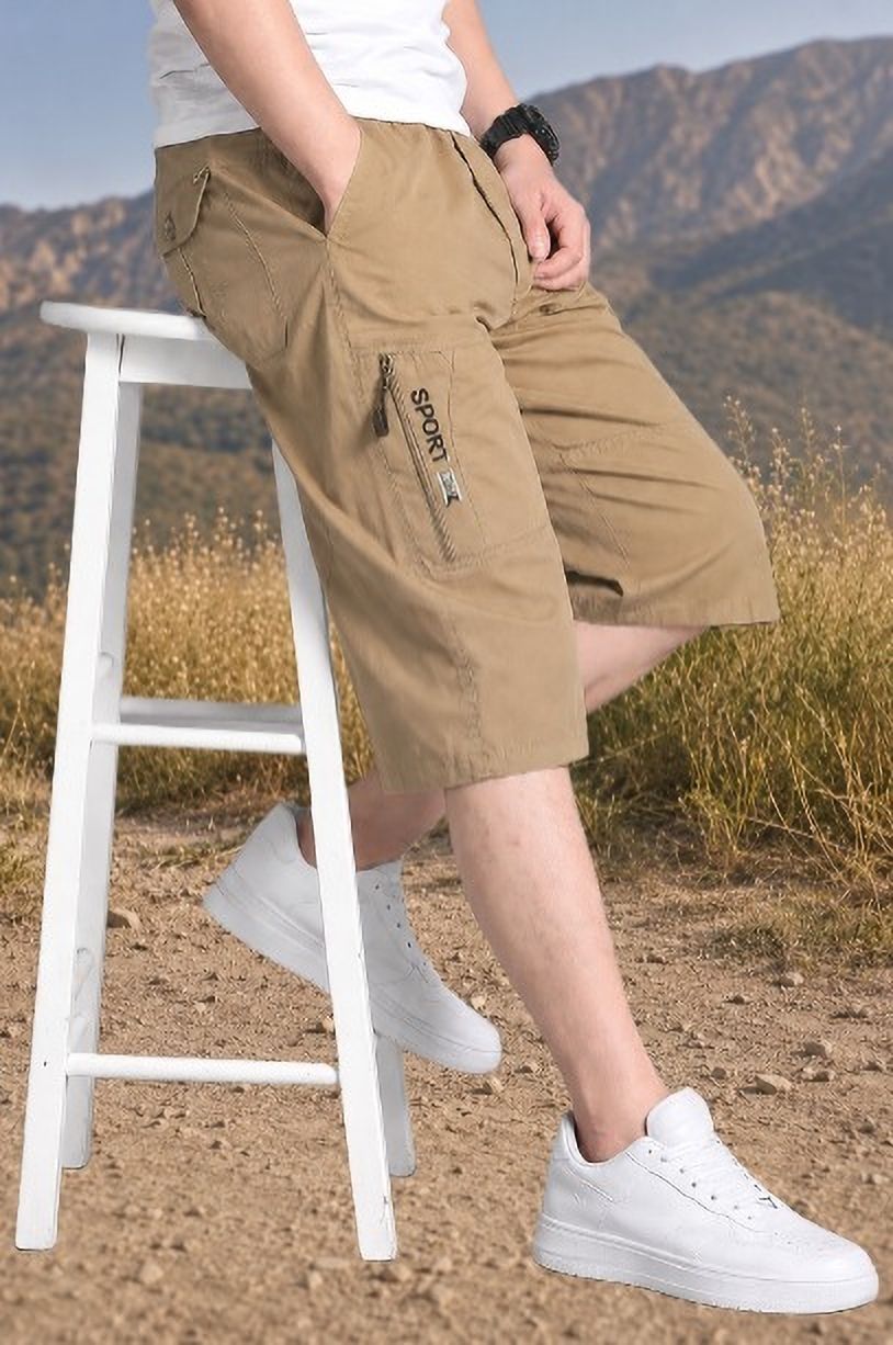 pitzz Solid Men Multicolor Cargo Shorts-picture-45