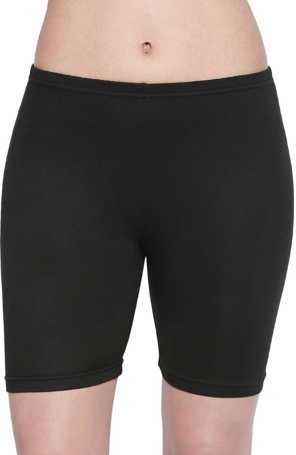 bodycare Solid Women Black Cycling Shorts-picture-25