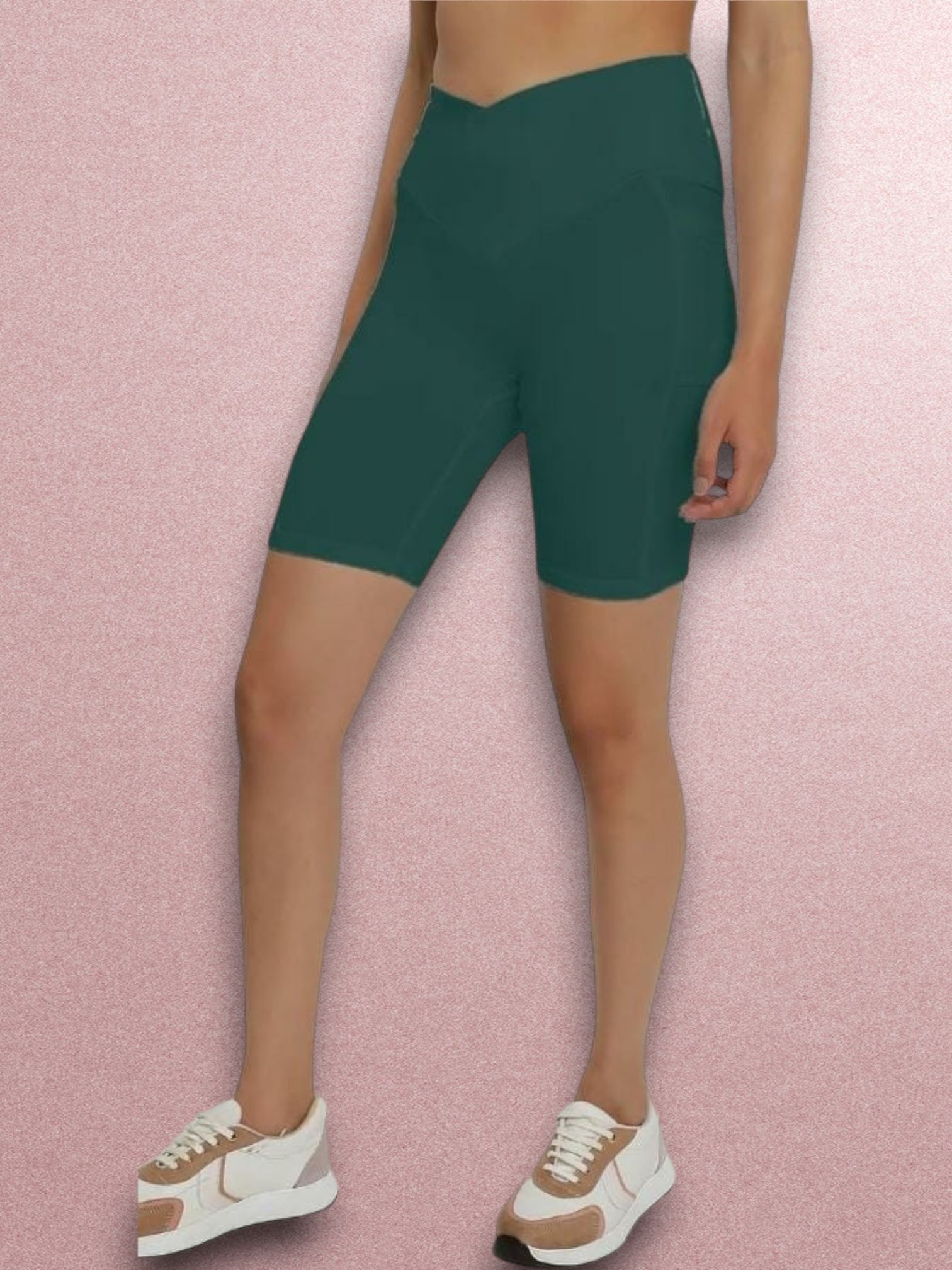 wearjukboxx Solid Women Green Tights-picture-6