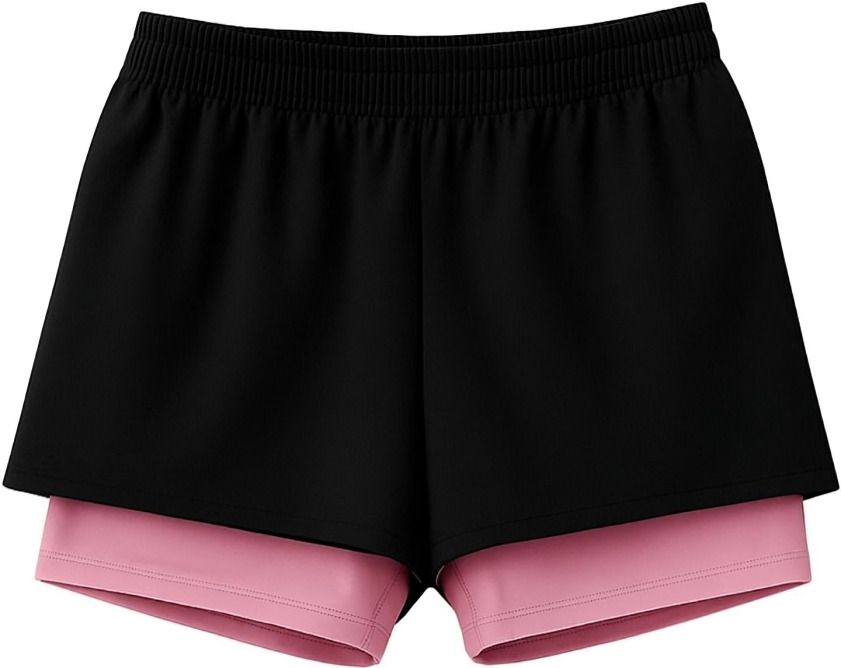 house of fusion Solid Women Black, Pink Gym Shorts, Cycling Shorts, Running Shorts, Sports Shorts, Casual Shorts-picture-16