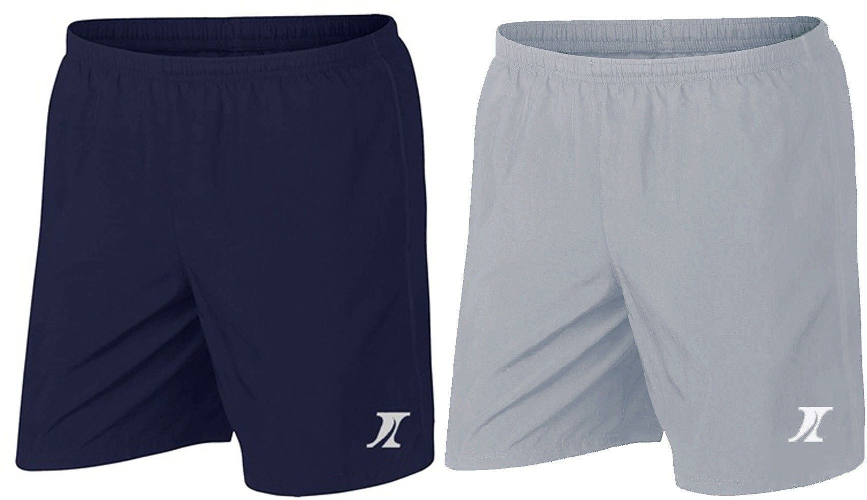 indiclub Pack of 2 Solid Men Blue, Grey Sports Shorts-picture-24