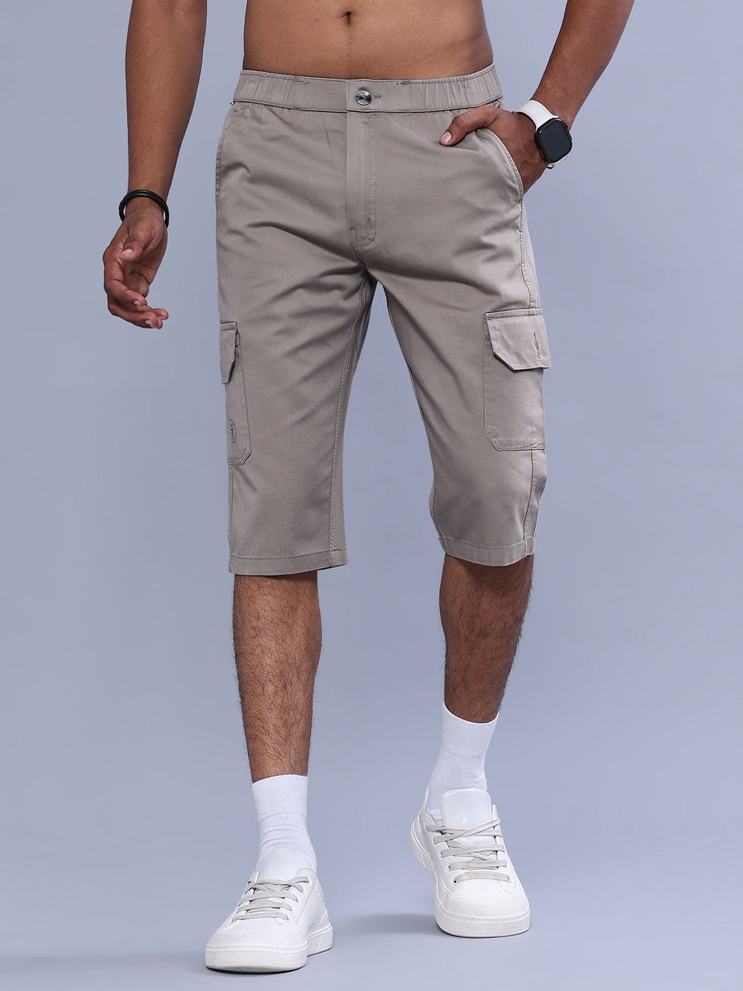 v-mart Solid Men Three Fourths-picture-19