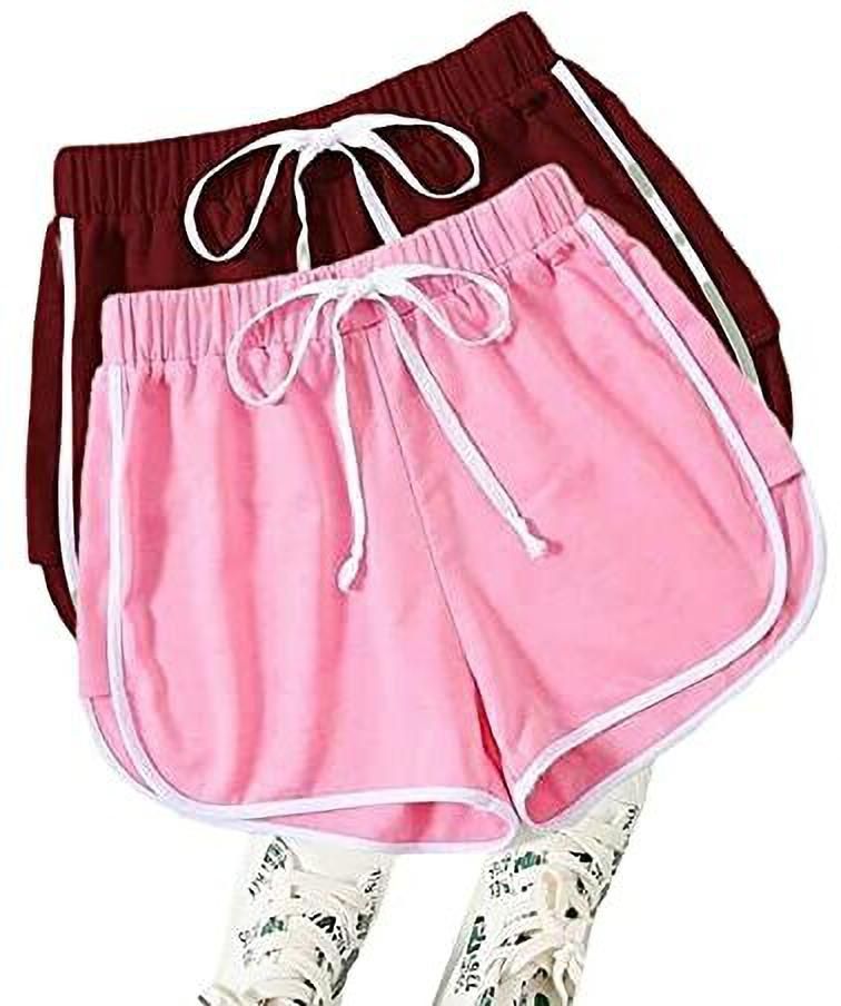 Pack of 2 Solid Women Multicolor Basic Shorts