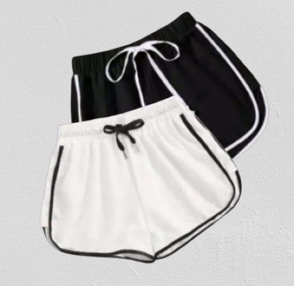 Pack of 2 Solid Women Multicolor Hotpants