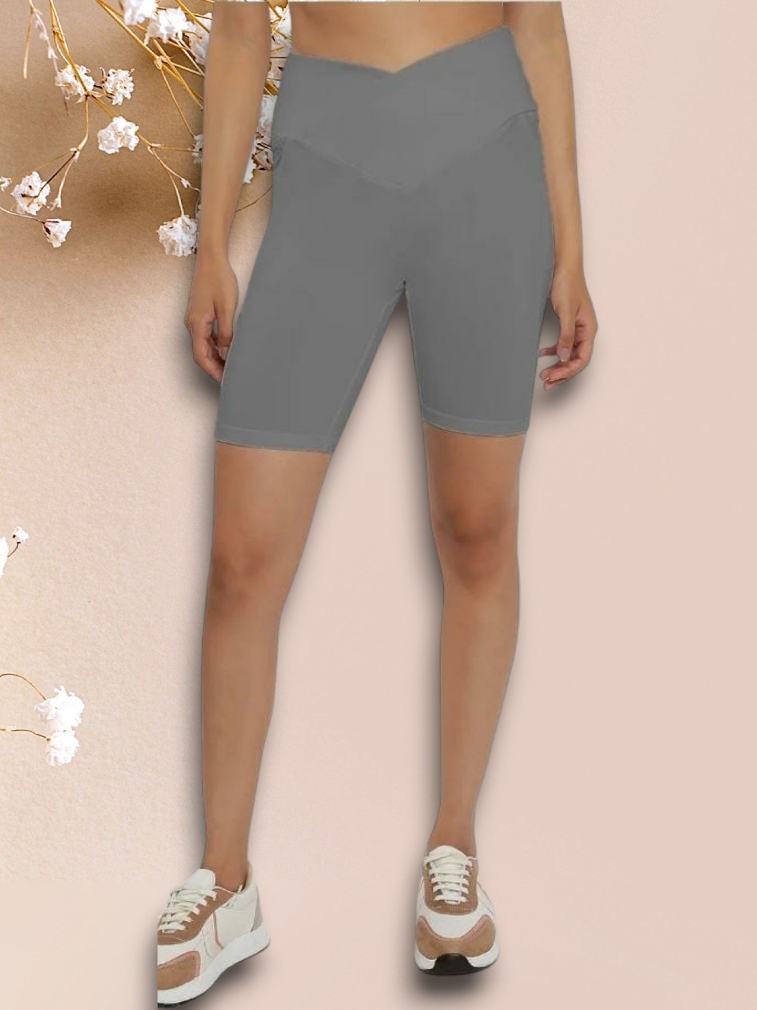 wearjukboxx Solid Women Grey Tights-picture-10