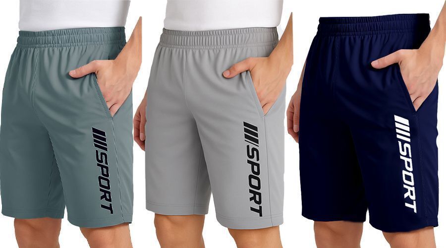 desnuda Solid Men Grey Regular Shorts-picture-14