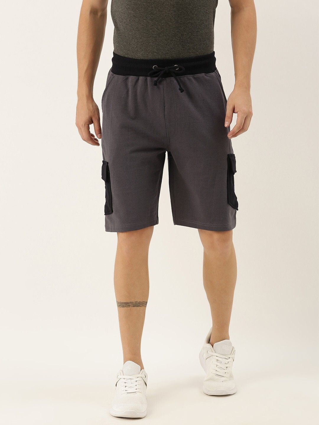 akimakash trend Solid Men Grey Casual Shorts-picture-36