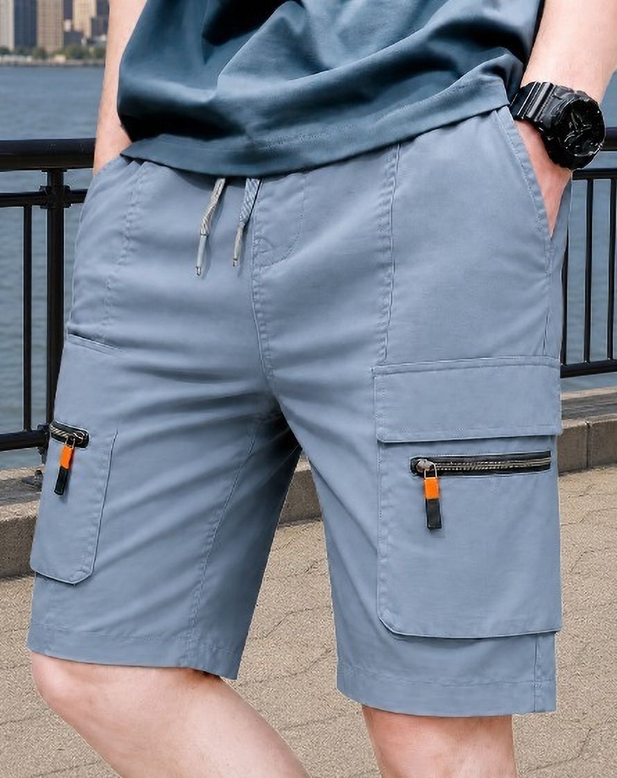 pitzz Solid Men Multicolor Cargo Shorts-picture-15