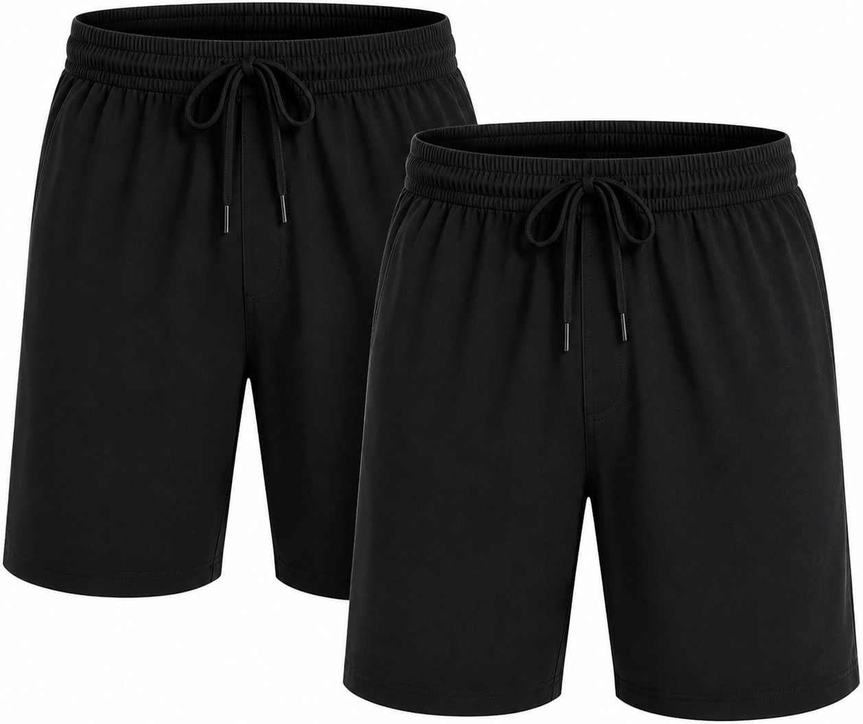 yashtextile Pack of 2 Solid Men Black Running Shorts, Sports Shorts, Swim Shorts, Casual Shorts, Regular Shorts, Gym Shorts-picture-46