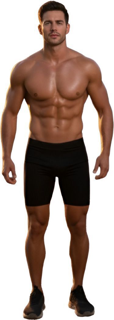 tvsport m Solid Men Black Tights-picture-21