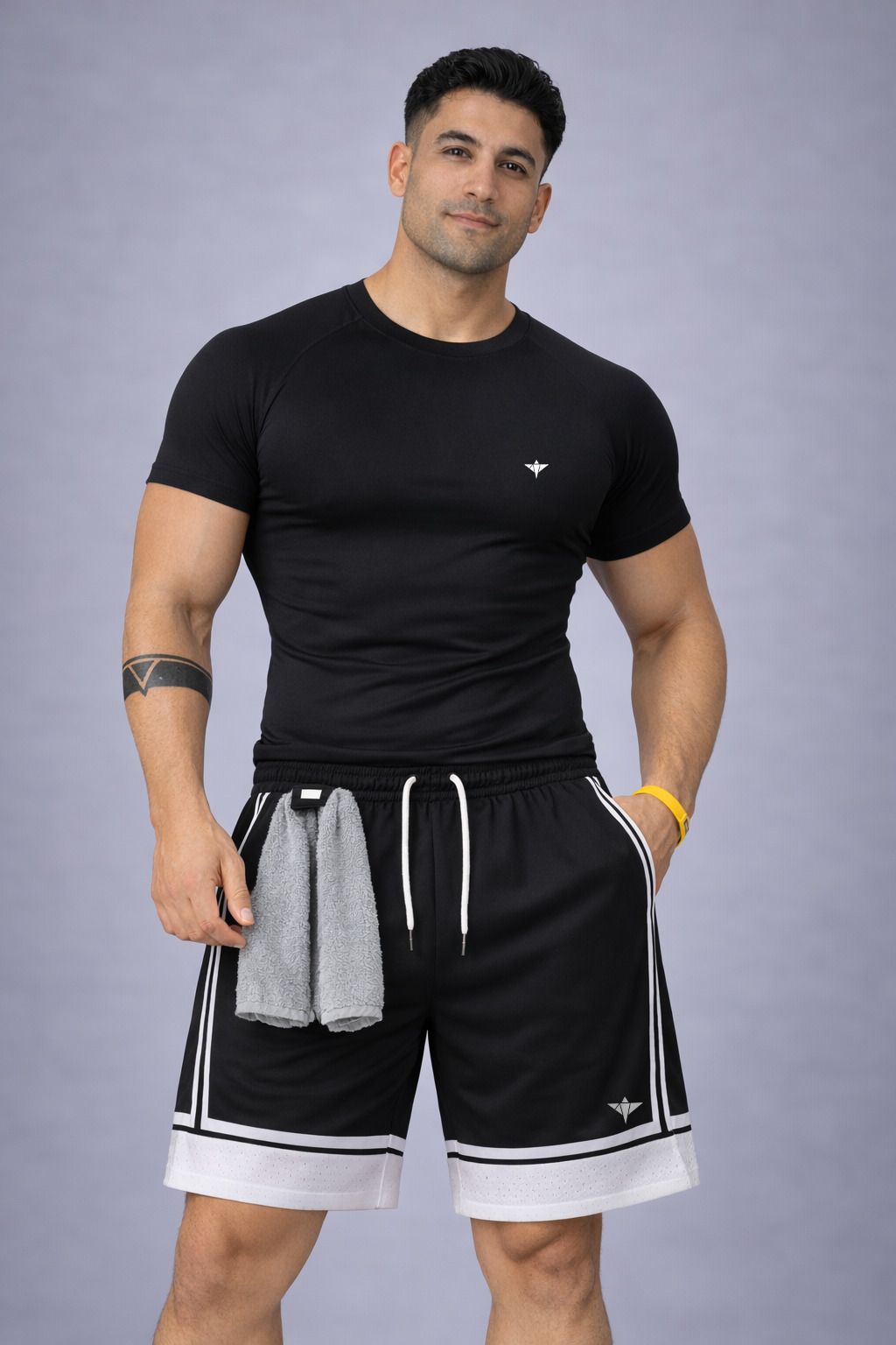 indian hawk Color Block Men Black Sports Shorts-picture-10