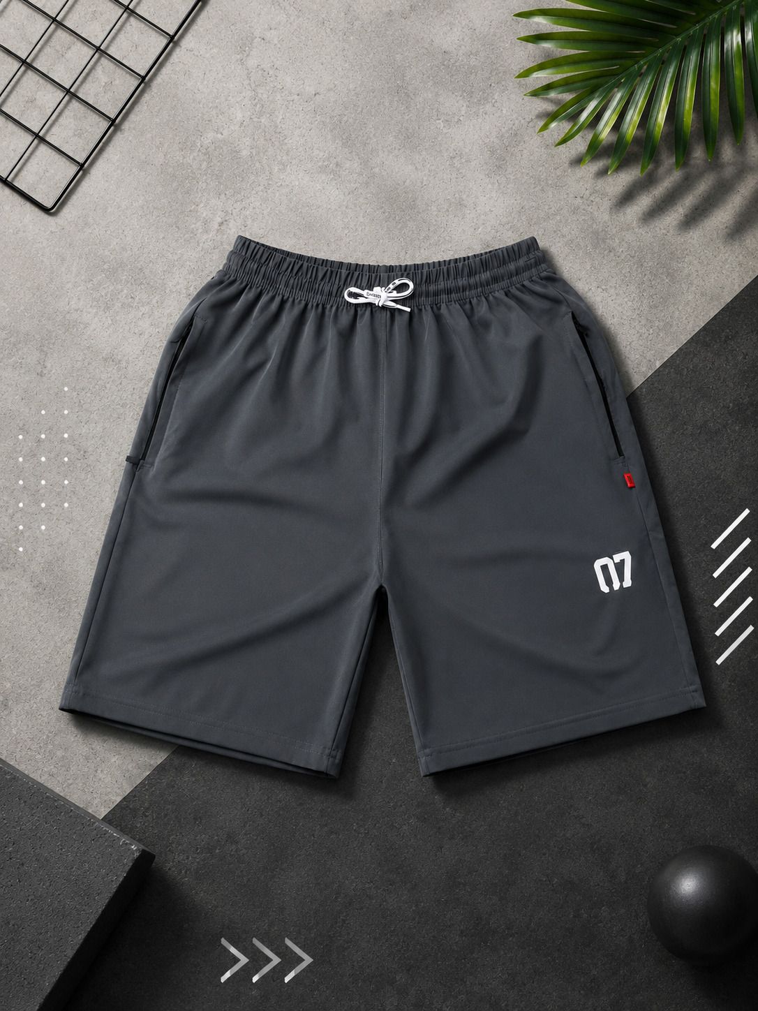 noddier Solid Men Dark Grey Sports Shorts, Night Shorts, Running Shorts, Regular Shorts, Casual Shorts-picture-15