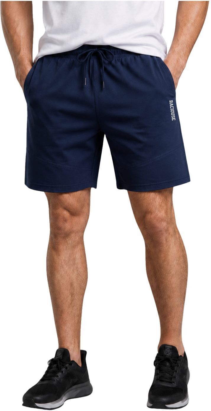 raciouse Solid Men Red Gym Shorts, Casual Shorts-picture-2