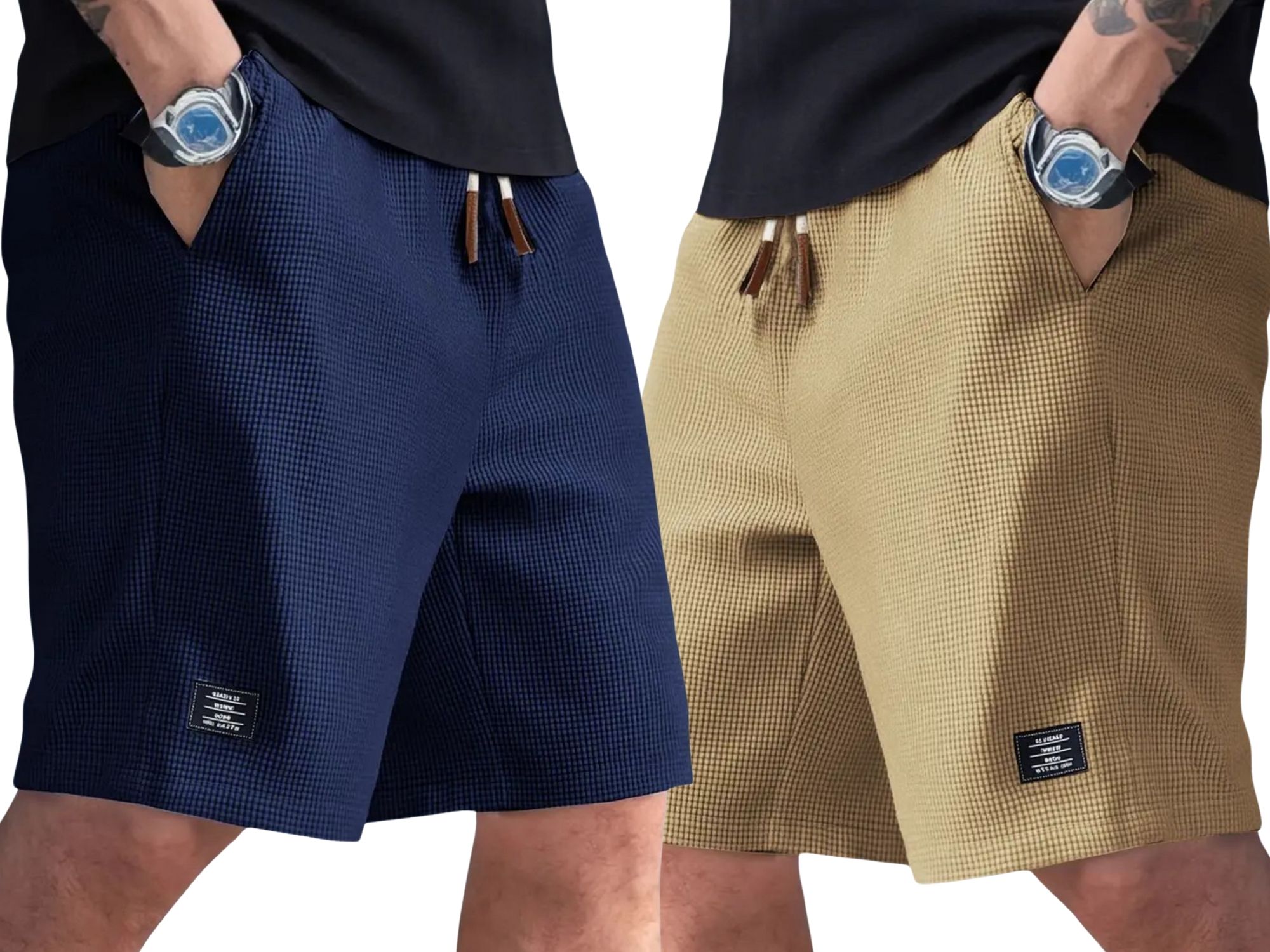 sti Pack of 2 Self Design Men Multicolor Regular Shorts-picture-21