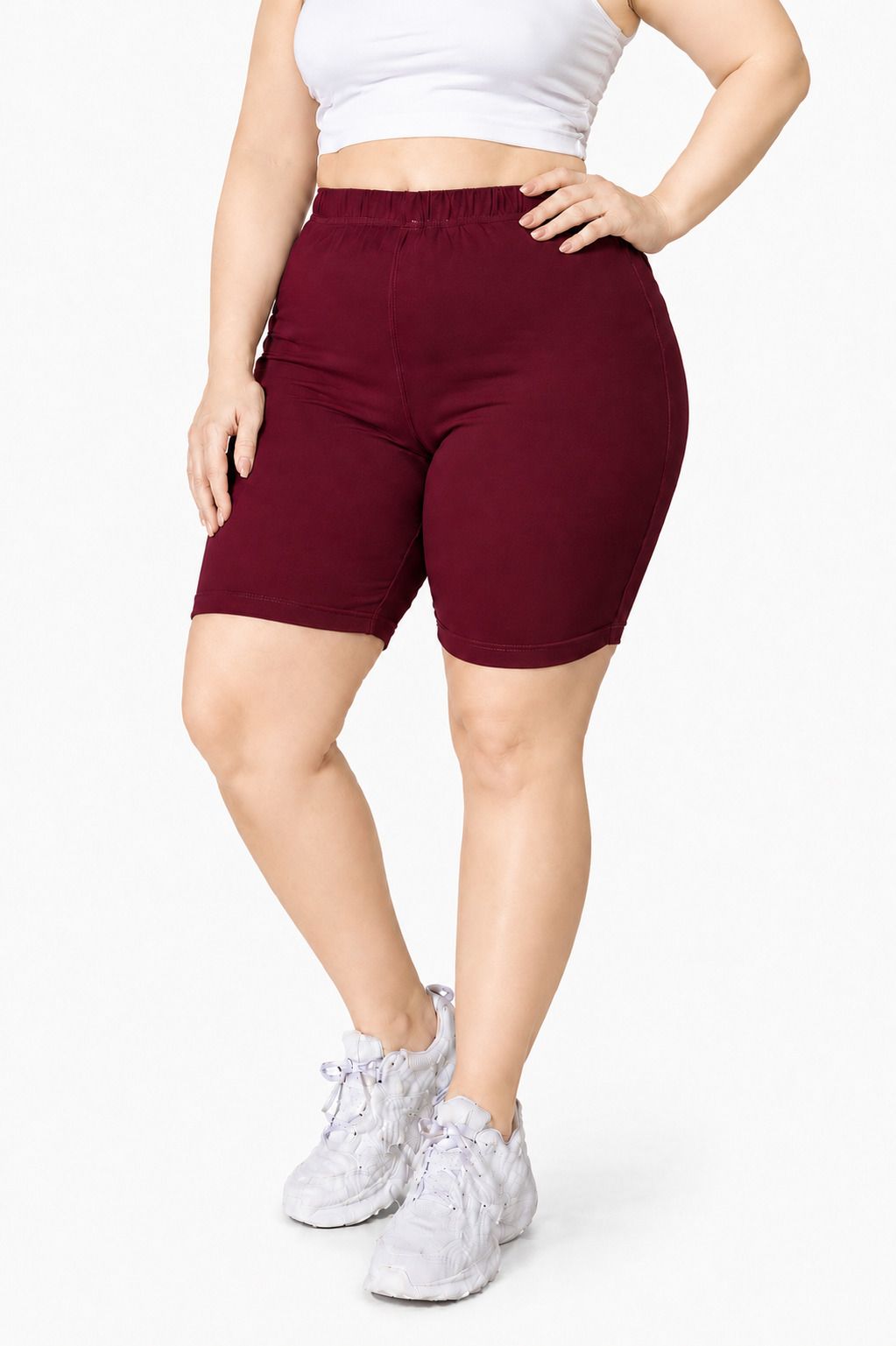 menena Solid Women Maroon Regular Shorts-picture-33