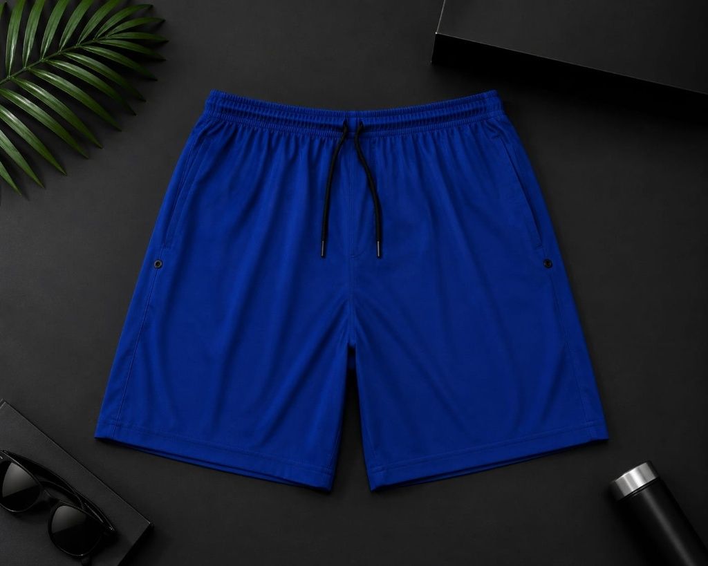 goga sada creation Solid Men Blue Gym Shorts, Running Shorts, Sports Shorts-picture-44