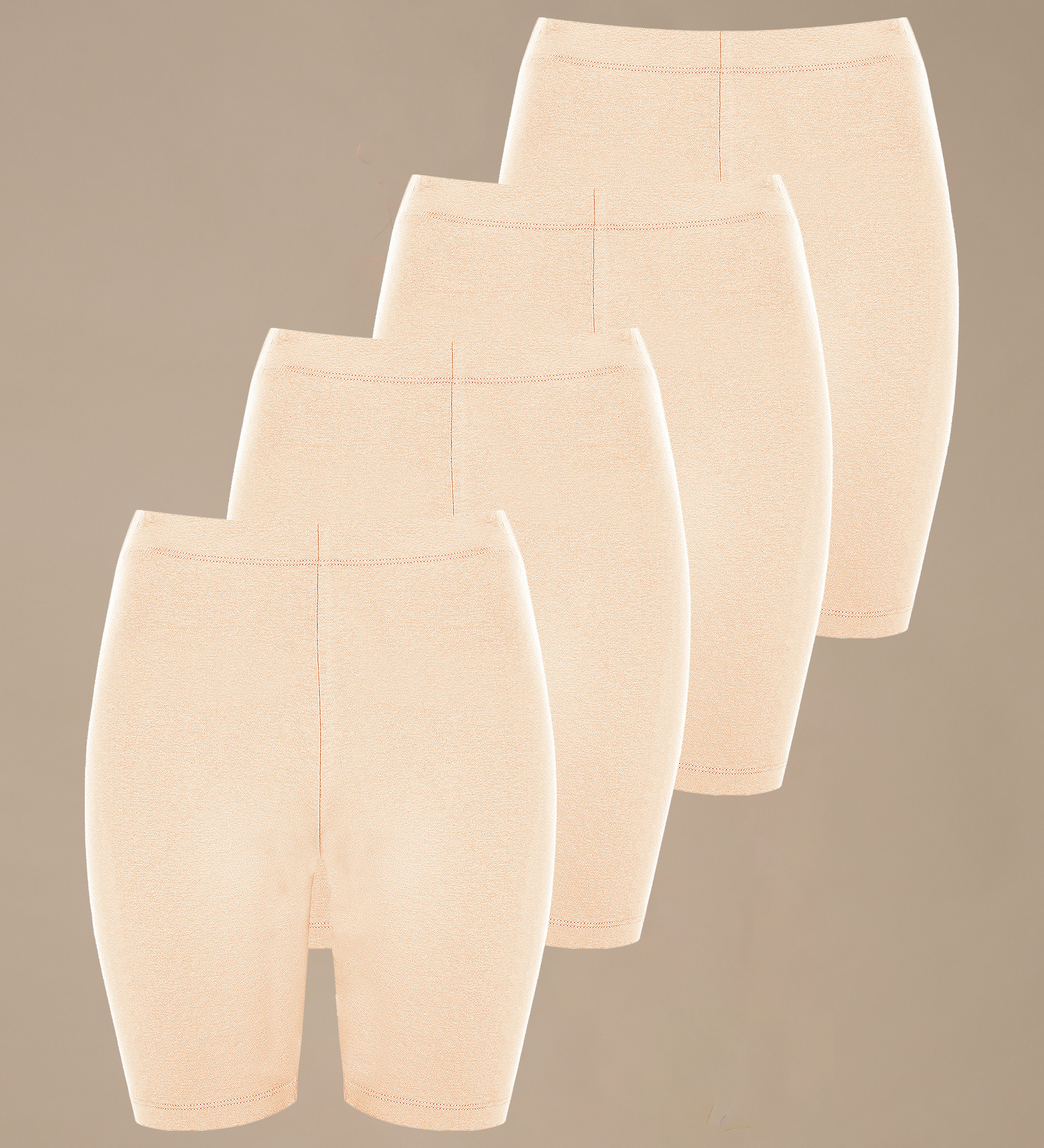 urban adventure Pack of 4 Solid Women Beige Cycling Shorts-picture-15