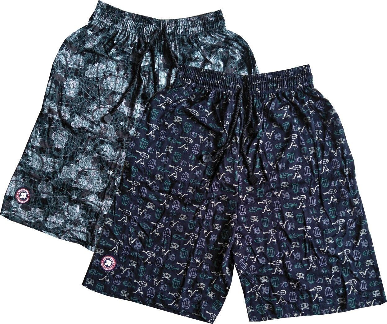 bumchums Pack of 2 Graphic Print Men Multicolor Bermuda Shorts-picture-40