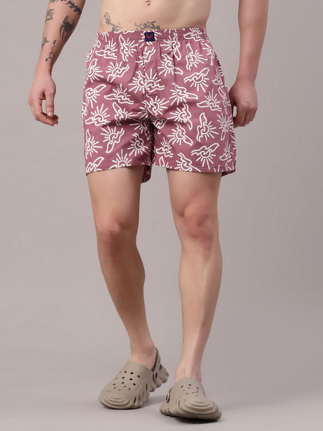 v-mart Printed Men Pink Boxer Shorts-picture-10