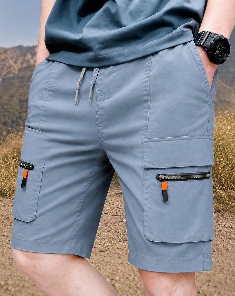 pitzz Solid Men Multicolor Cargo Shorts-picture-24