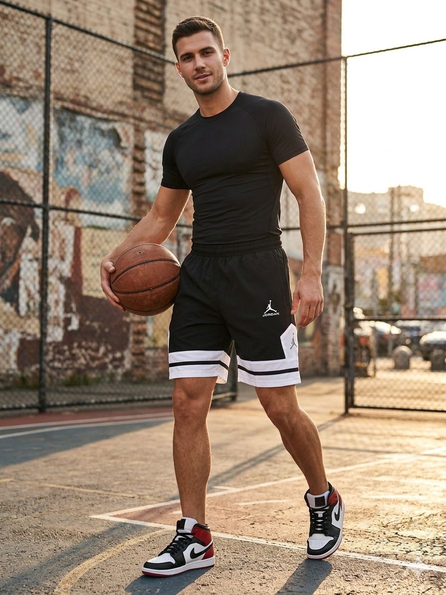 deadly fashion Color Block Men Black Sports Shorts, Baggy Shorts-picture-32