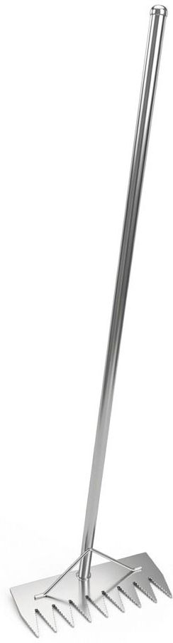 mazid steel industries Heavy Duty Steel Garden Rake with Long Metal Handle|Farming & Gardening Tool Spade-picture-24