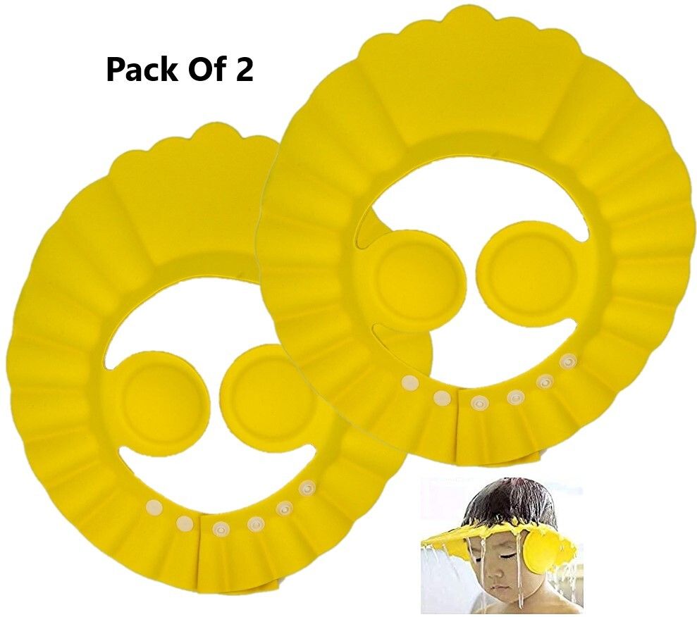 Baby Bath Shower Cap Baby Eyes And Ears Protection Adjustable Soft Cap-image-30
