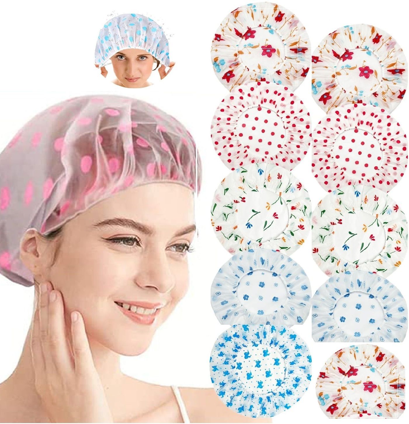 latixmat shower cap hair care bathing-picture-11