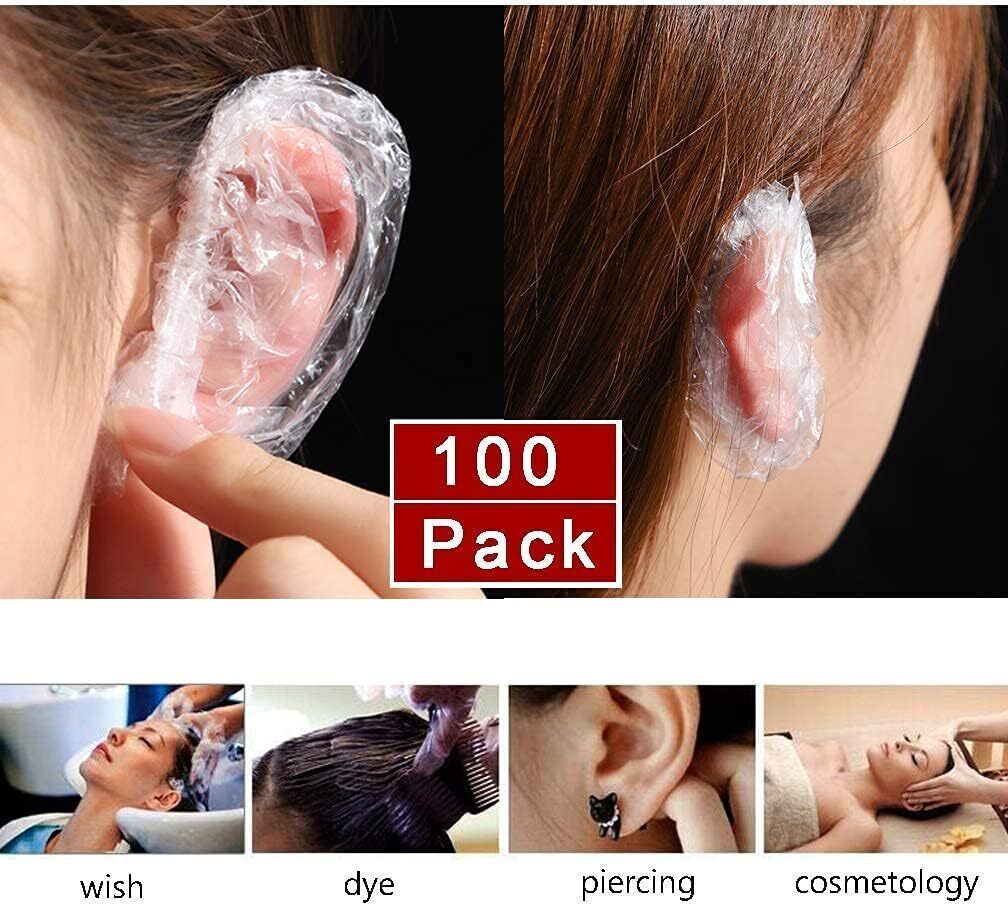dn brothers Ear Protectors 100pcs Waterproof Ear Covers for Hair Dye, Shower,Bathing DN32-picture-10