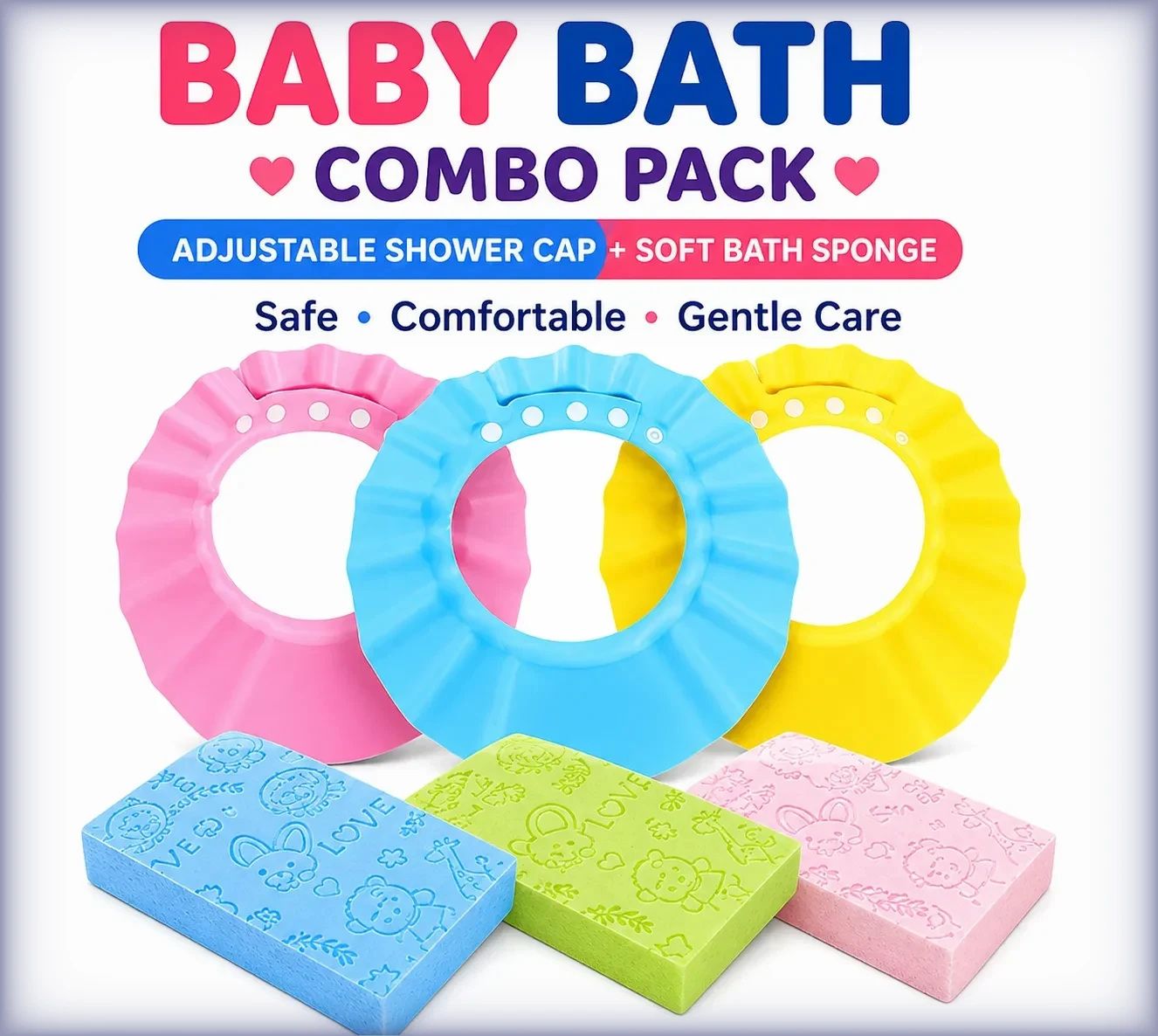 niloro adjustable shower cap baby bath accessory-picture-13