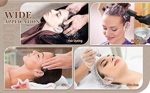 dn brothers Waterproof 100 Pcs Clear Disposable Ear Caps for Hair Coloring & Bathing D242-picture-20