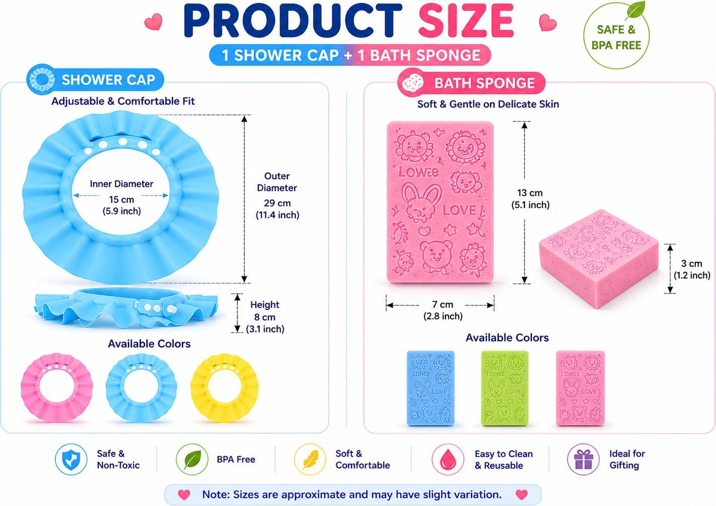niloro safe sponge shower cap infant-picture-37